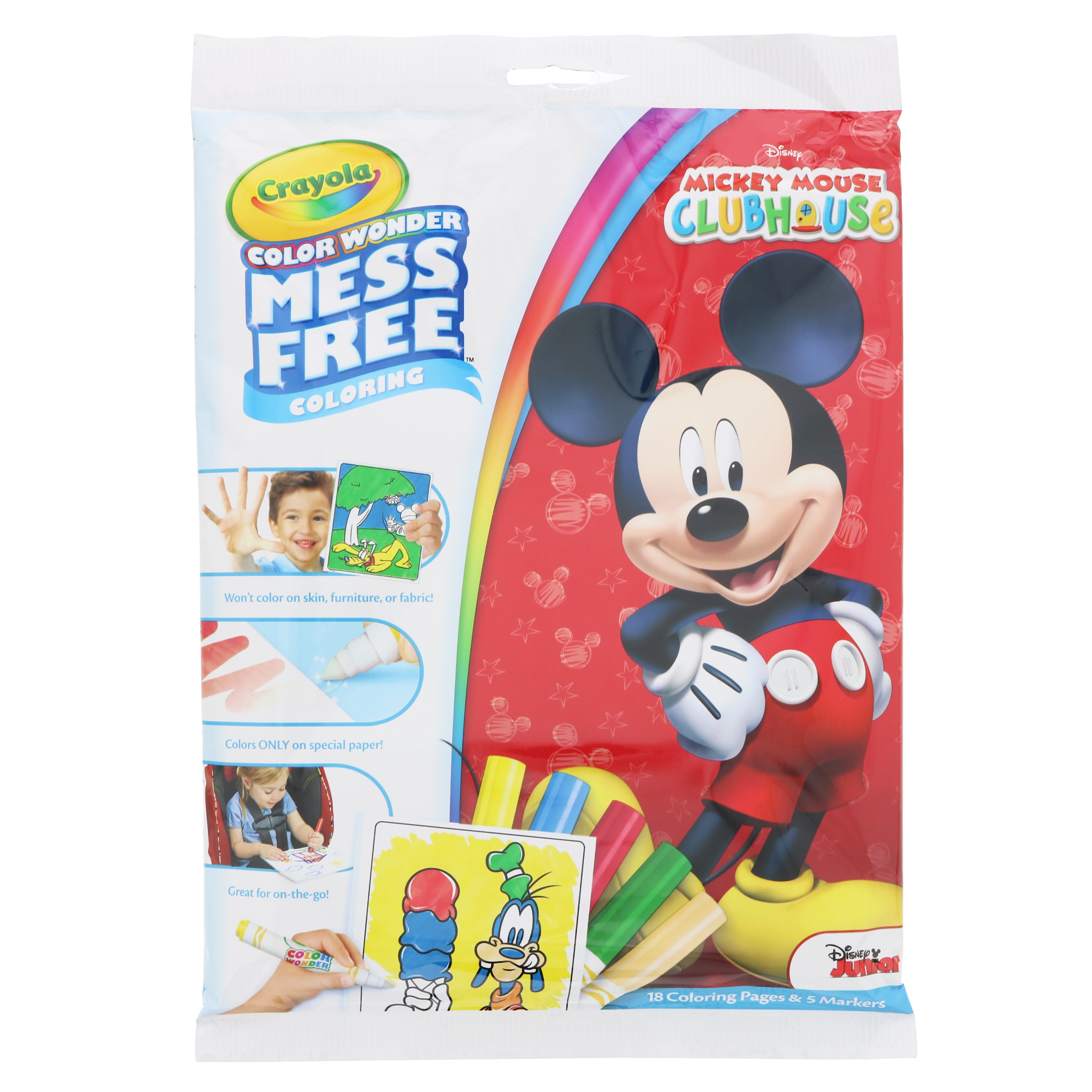 Disney Mickey Mouse Colouring 50 Piece Set Crayons Pencil Sheets Felt Tip Ruler 