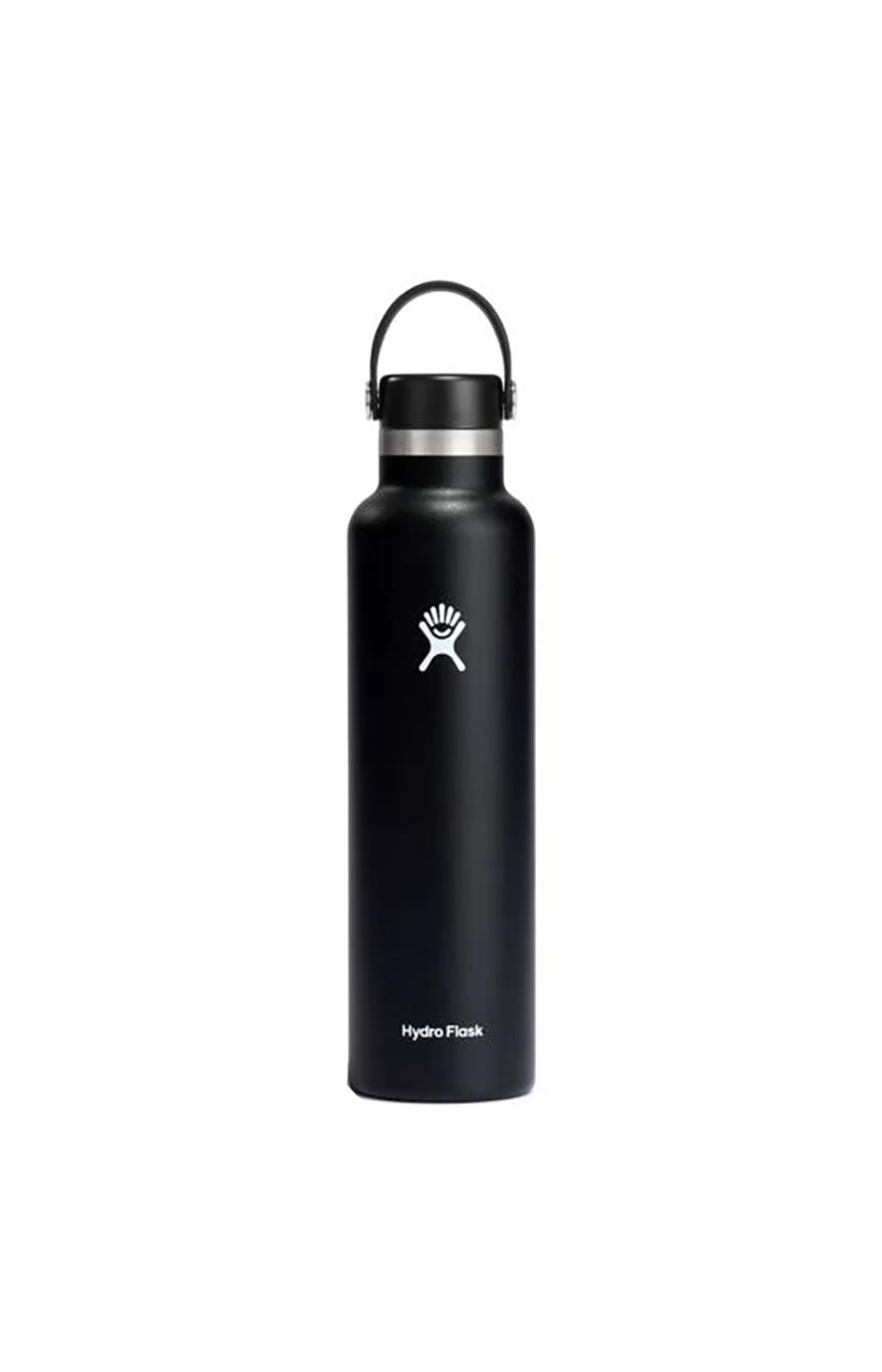 Hydro Flask Standard Mouth Water Bottle with Flex Cap - Black; image 1 of 3