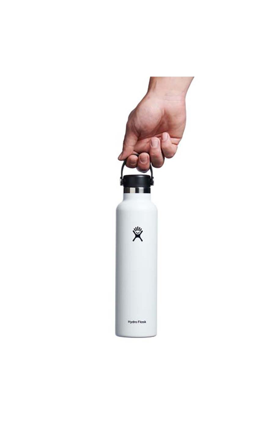 Hydro Flask Standard Mouth Water Bottle with Flex Cap - White; image 3 of 3