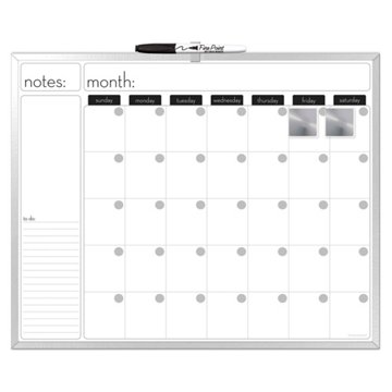 The Board Dudes Magnetic Dry Erase Calendar, 16" x 20"
