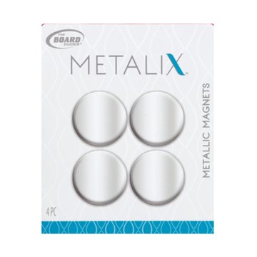 The Board Dudes Metalix Silver Magnets, 4 pk