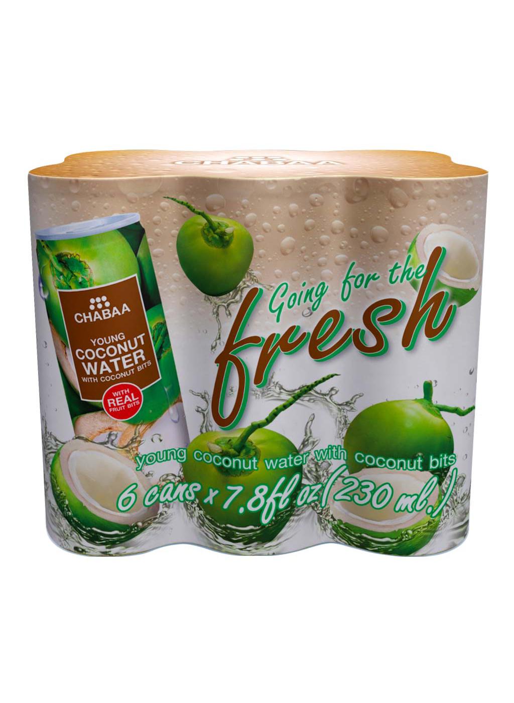 Chabaa Young Coconut Water With Coconut Bits; image 1 of 2