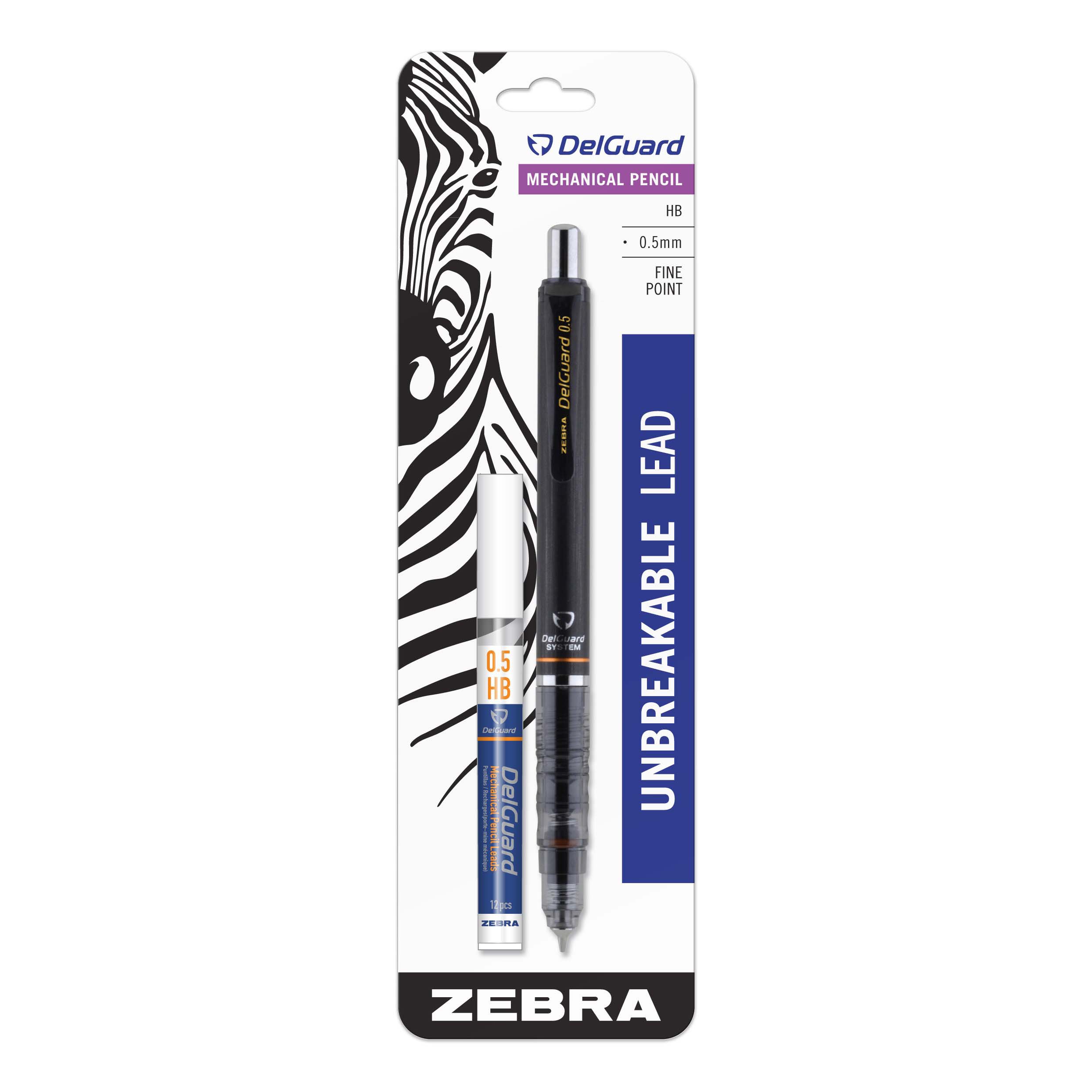 Zebra DelGuard 0.5mm Mechanical Pencil - Shop Pencils at H-E-B