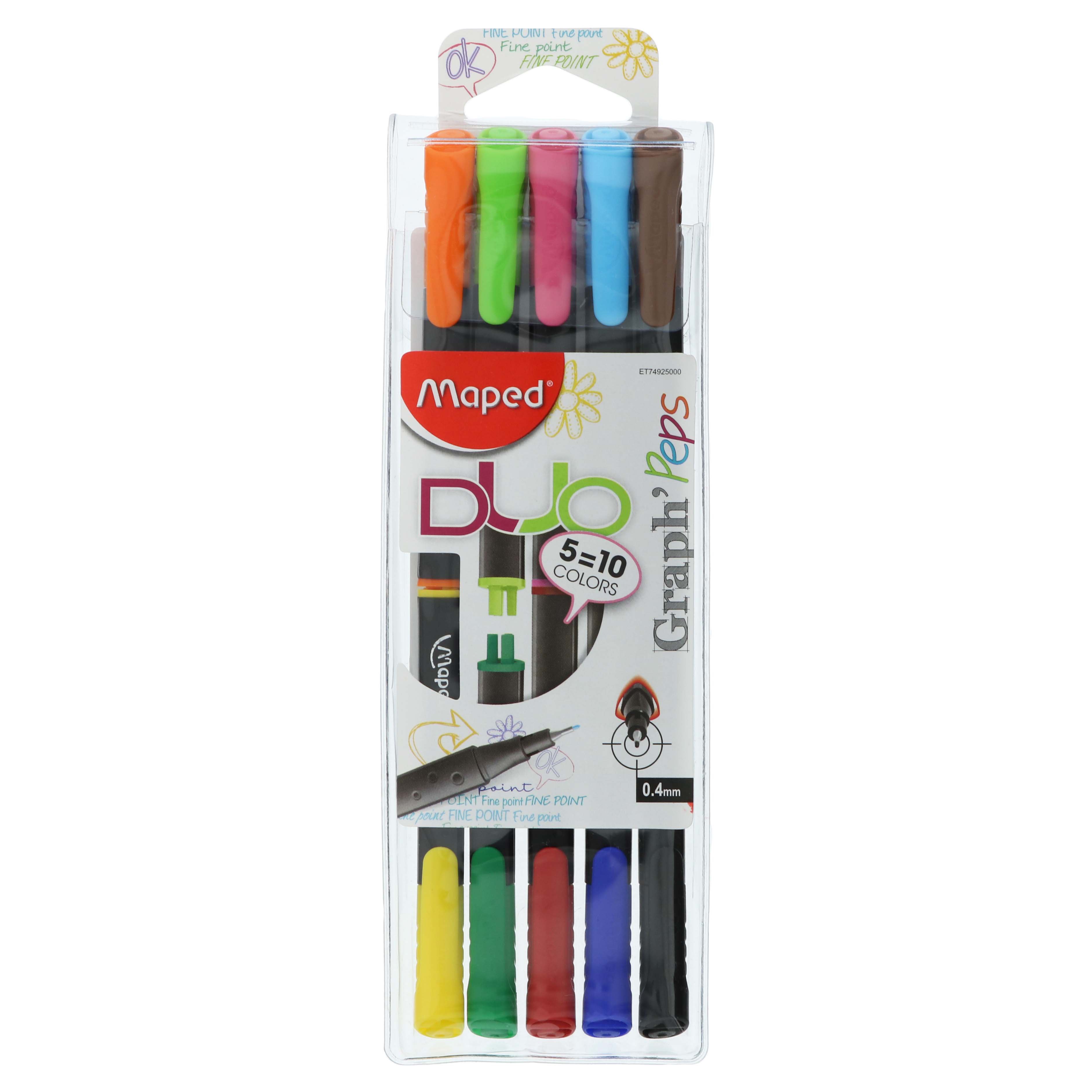 Maped Graph'Peps Felt Tipped Fine Point Pen Sets