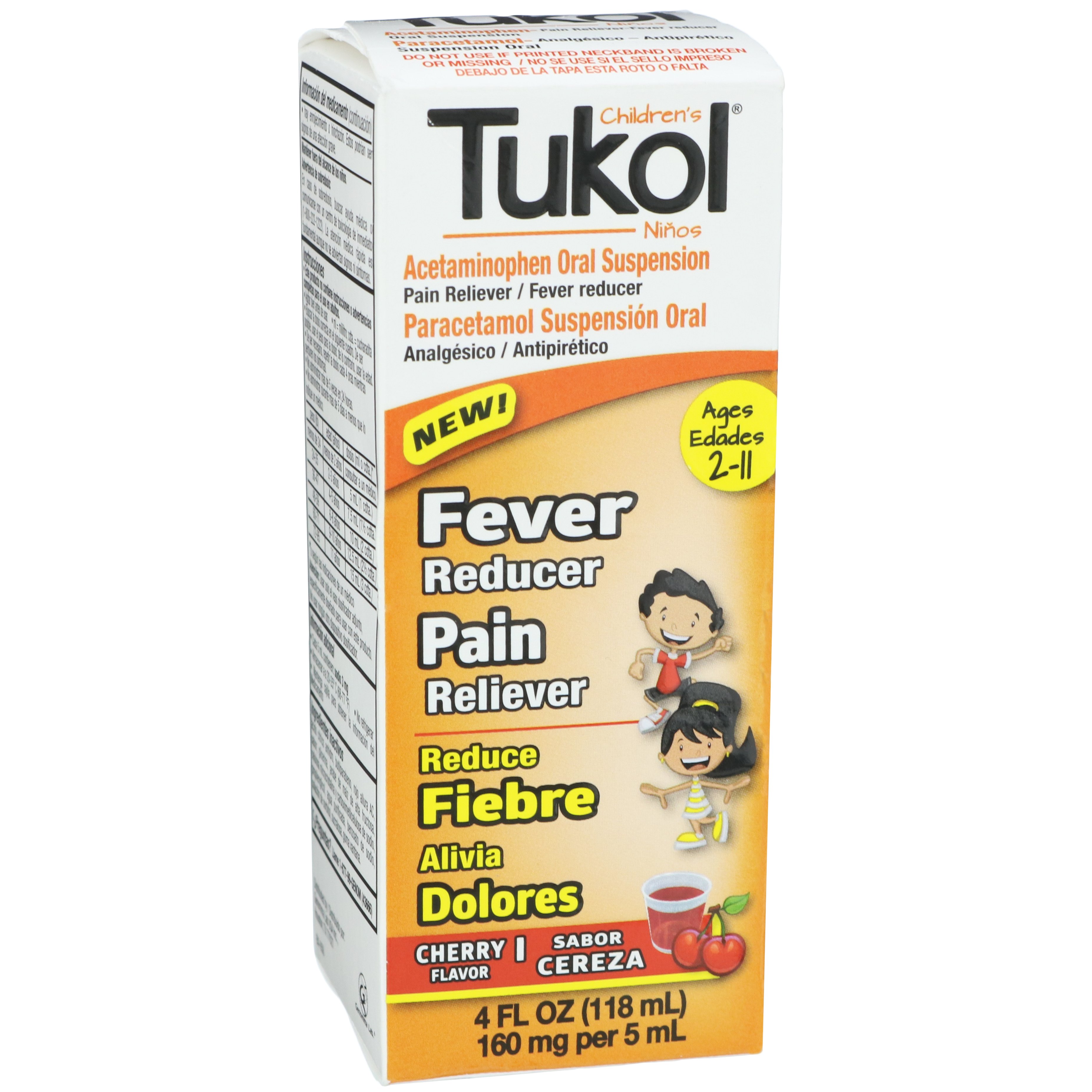 Tukol Children's Fever & Pain Relief Liquid Cherry - Shop Pain ...