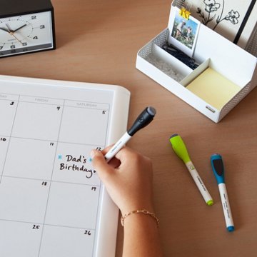 U Brands Medium Point Magnetic Dry Erase Markers with Built-In Erasers - Assorted Ink, 6 pk