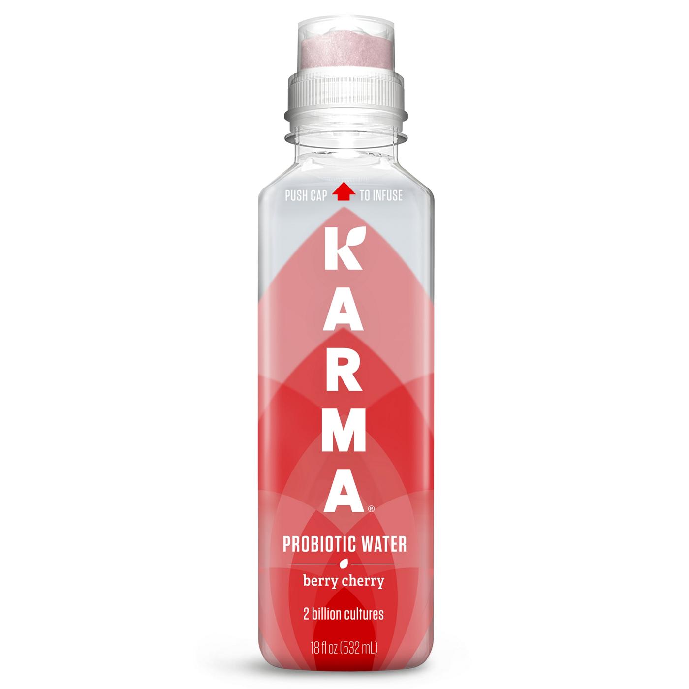 Karma Berry Cherry Probiotic Water; image 1 of 3