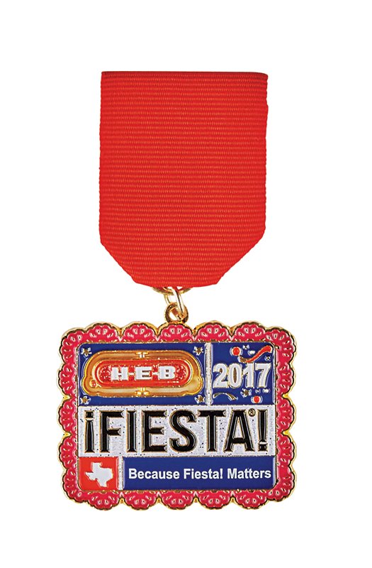 2018 HEB Fiesta Medal~HEB Hand Held Shopping Basket~Tricentennial 300Th~NEW! 