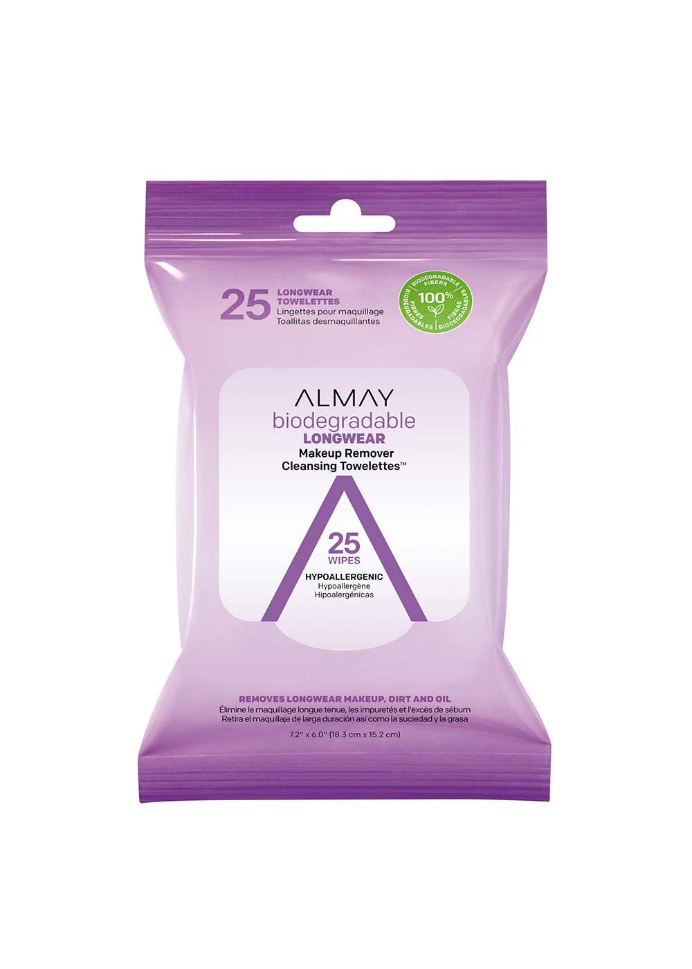 Almay Biodegradable Longwear Makeup Remover Cleansing Towelettes
