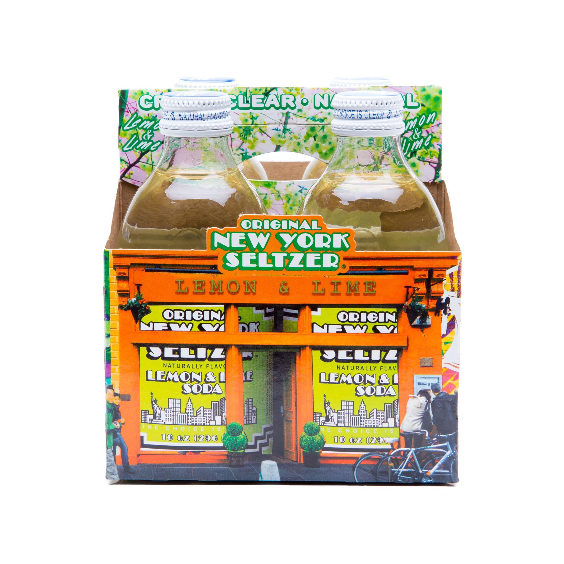 Original New York Seltzer Lemon & Lime Soda 10 oz Bottles Shop Soda