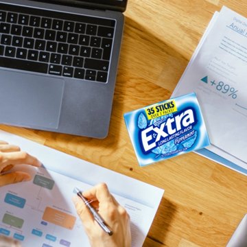 Extra Peppermint Sugar Free Chewing Gum, 35 pc