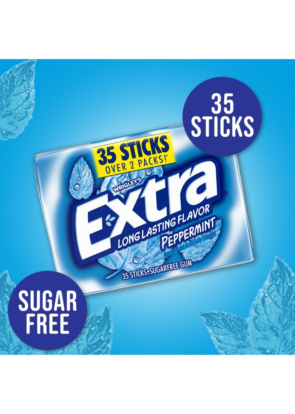 Extra Peppermint Sugar Free Chewing Gum; image 7 of 7