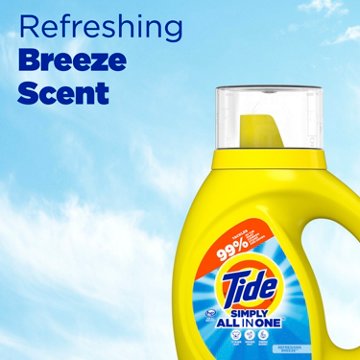 Tide Simply Clean & Fresh HE Liquid Laundry Detergent, 24 Loads - Refreshing Breeze