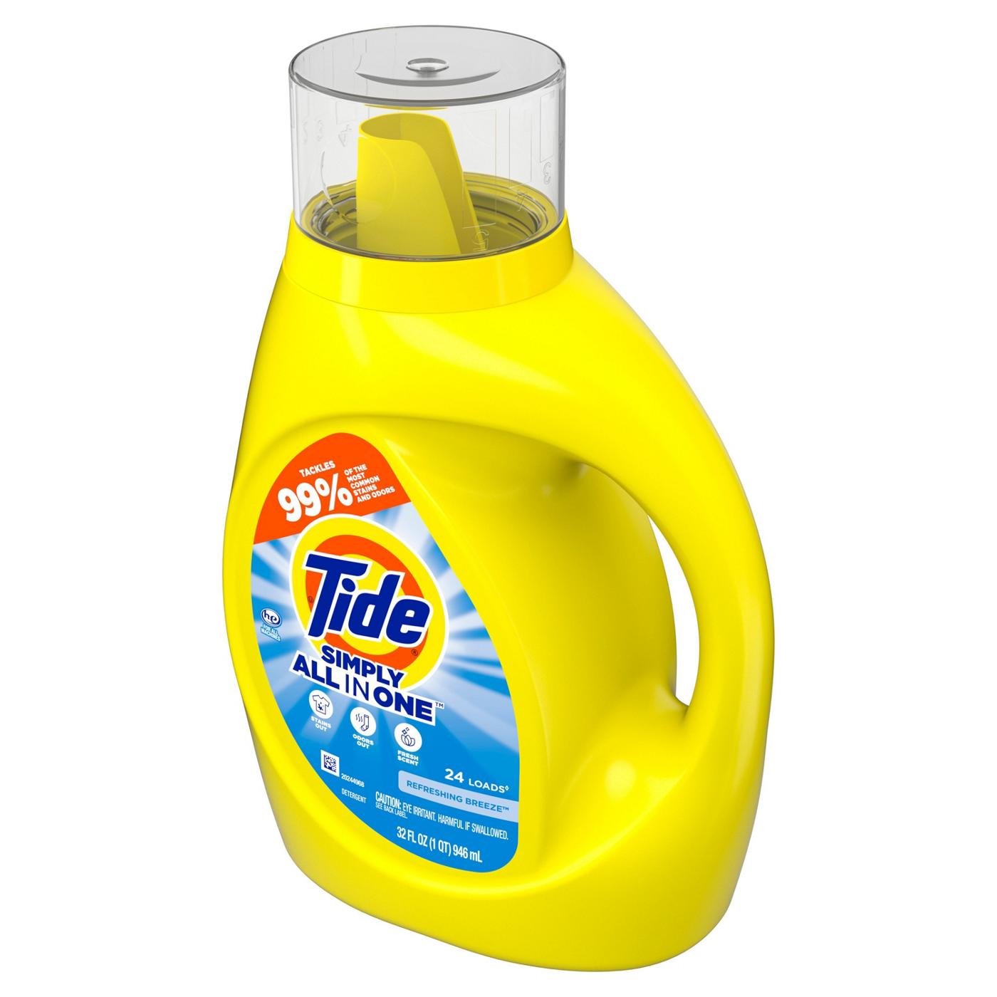 Tide Simply Clean & Fresh HE Liquid Laundry Detergent, 24 Loads - Refreshing Breeze; image 11 of 16