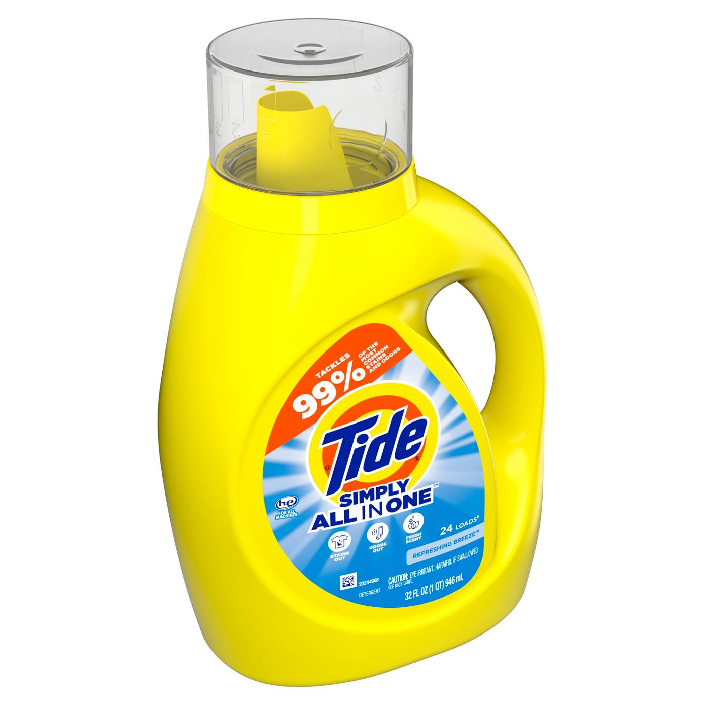 Tide Simply Clean & Fresh HE Liquid Laundry Detergent, 24 Loads - Refreshing Breeze; image 15 of 16