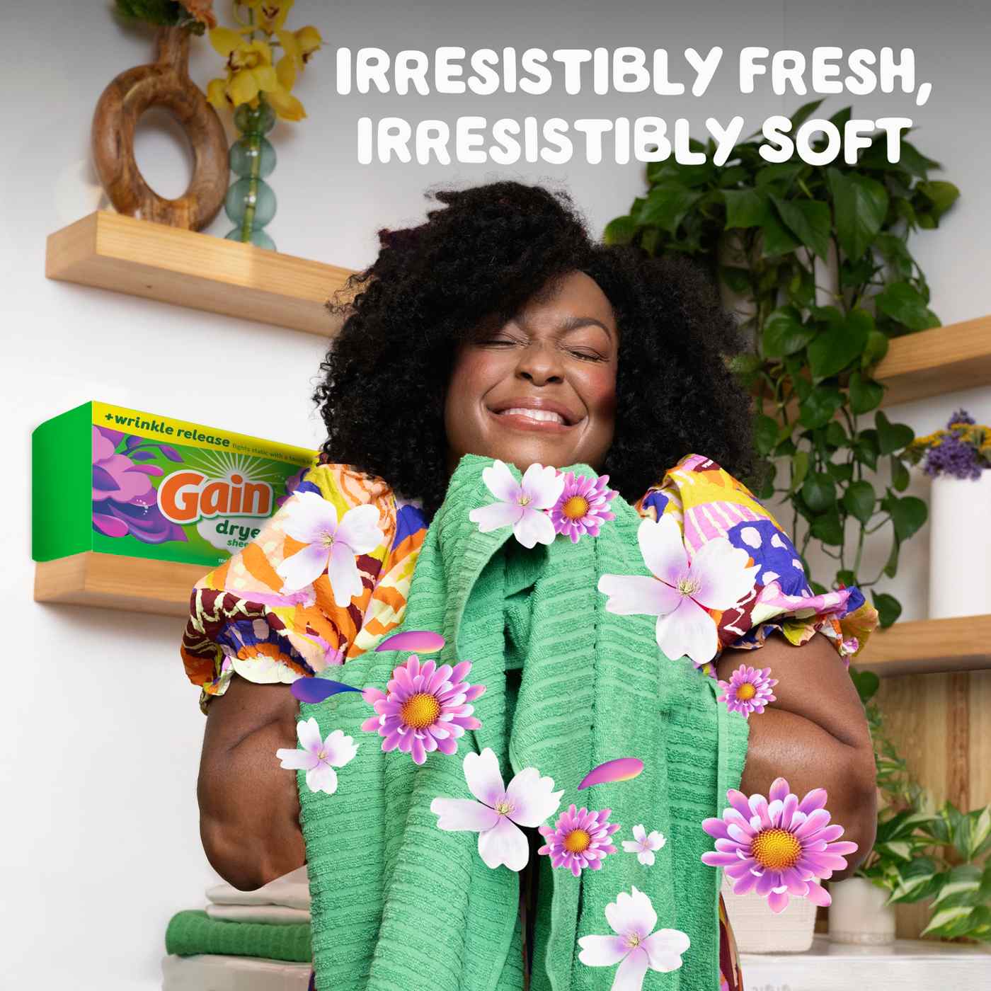 Gain Dryer Sheets Plus Wrinkle Release - Moonlight Breeze Scent; image 3 of 9