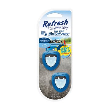 Refresh Your Car Mini Diffusers - New Car & Cool Breeze, 2 pk