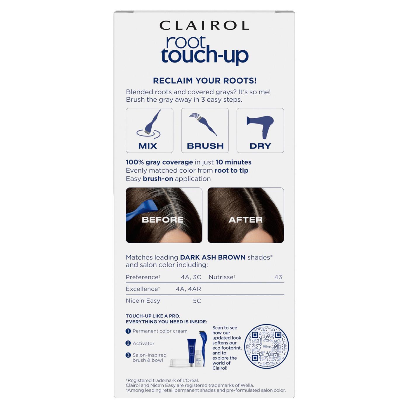 Clairol Nice 'N Easy Root Touch Up Hair Color - 4A Dark Ash Brown; image 9 of 10