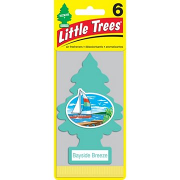 Little Trees Car Air Fresheners - Bayside Breeze, 6 pk