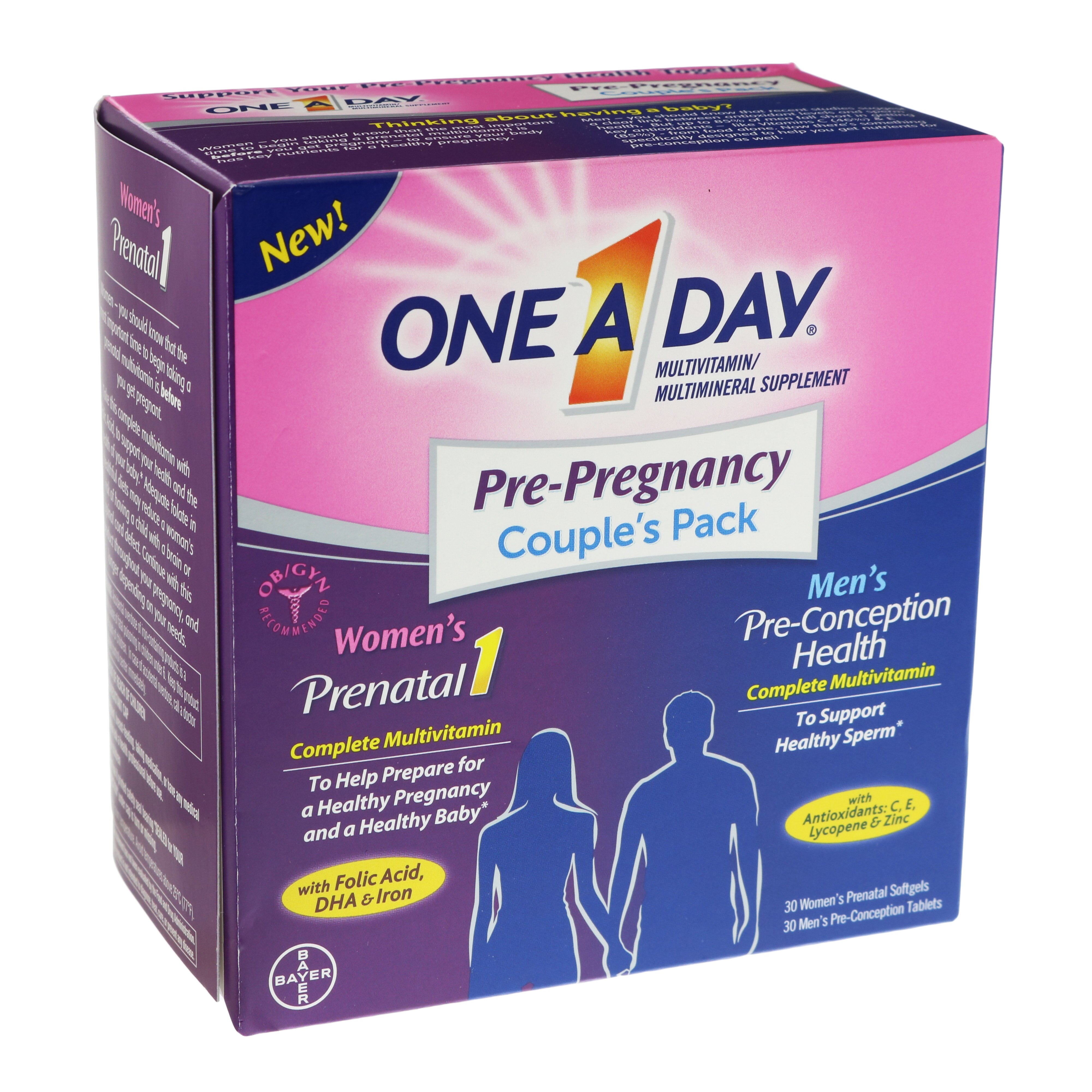 One A Day Pre-pregnancy Couples Pack - Shop Multivitamins ...