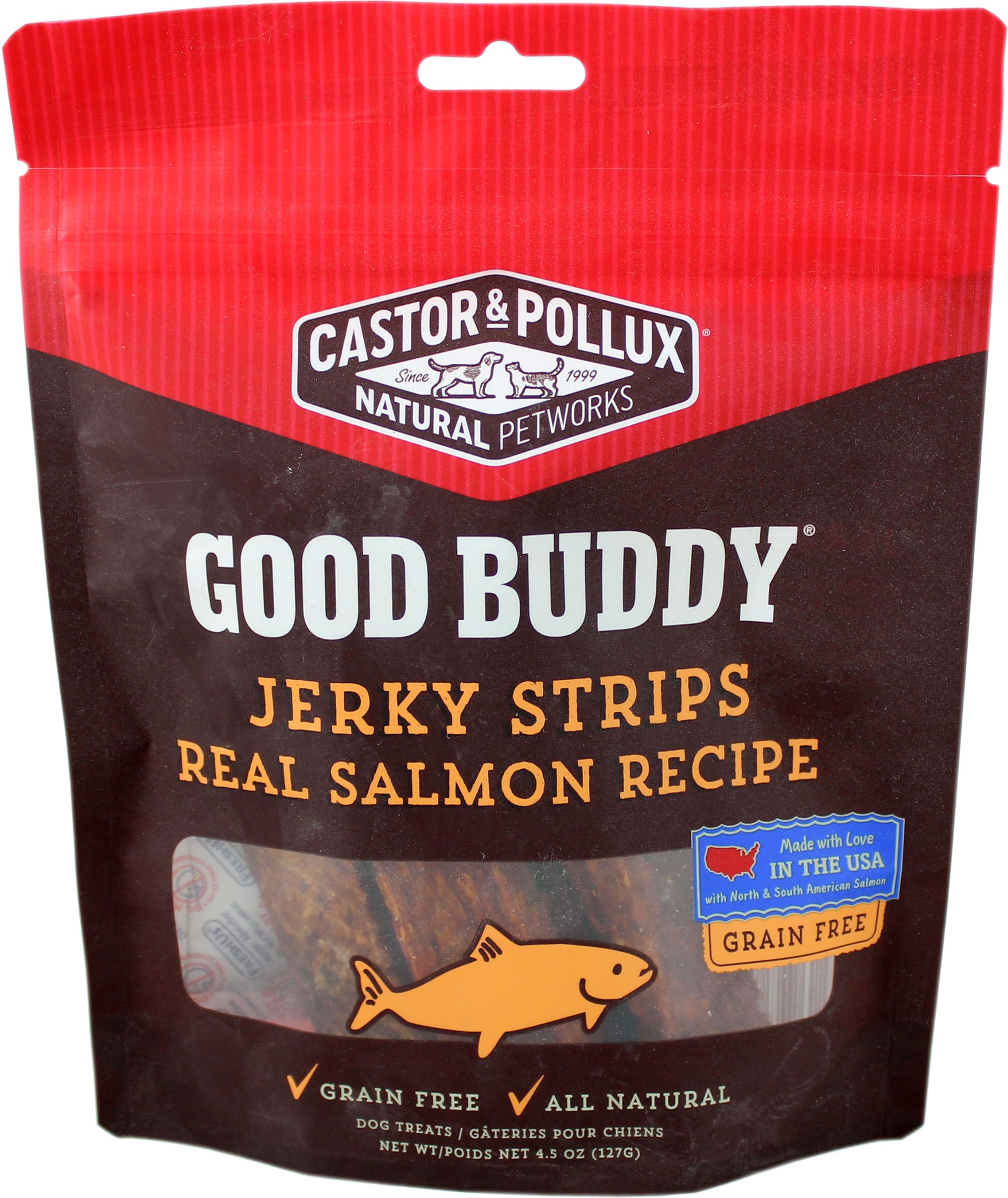 Good Buddy Salmon Jerky Strips Shop Dogs at HEB
