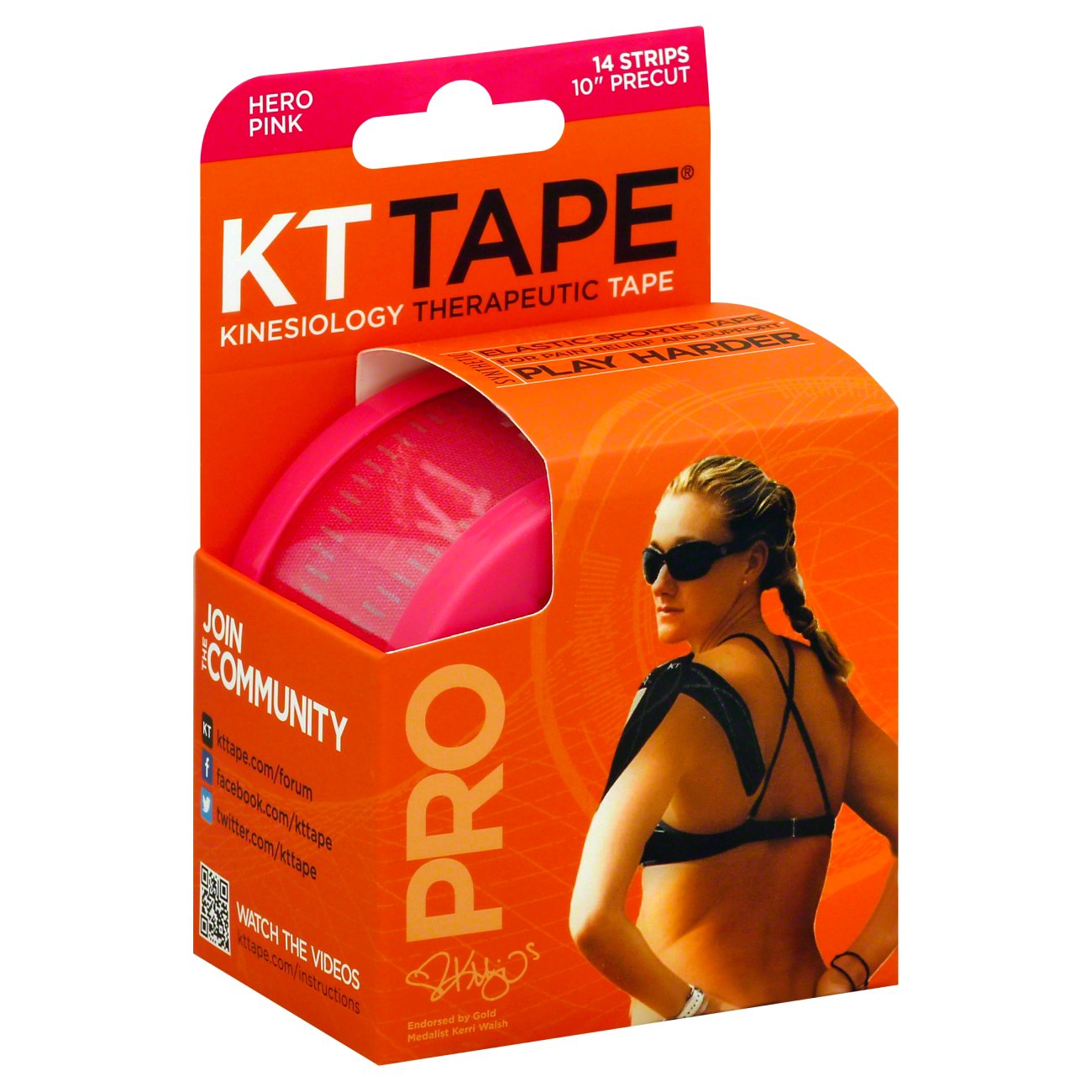 KT Tape Pro kinesiologia Elastico Sport Nastro-Supporto-Hero ROSA 