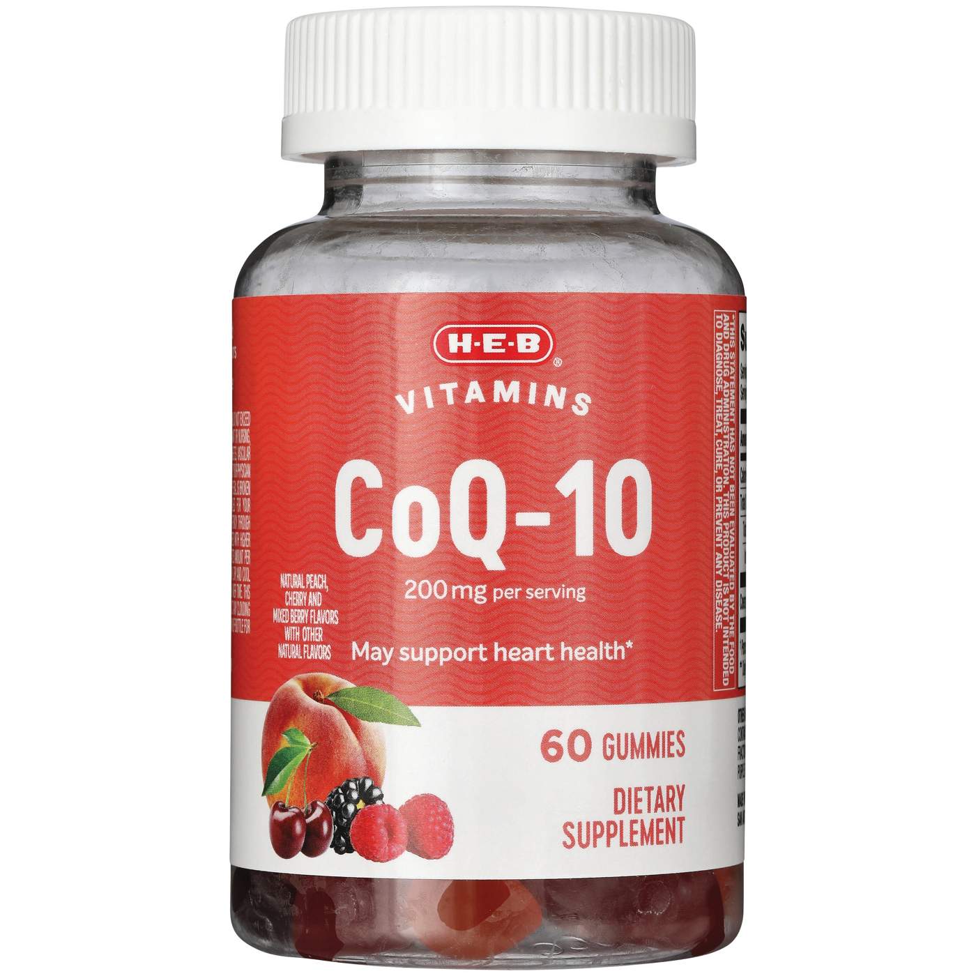 H-E-B Vitamins Co Q-10 200 mg Gummies - Mixed Berry; image 1 of 2