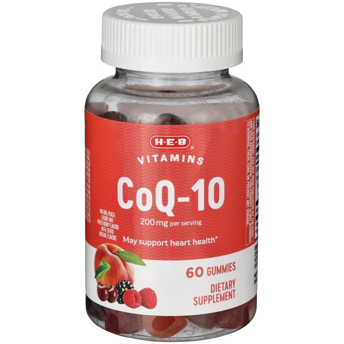 H-E-B Vitamins Co Q-10 200 mg Gummies - Mixed Berry; image 2 of 2