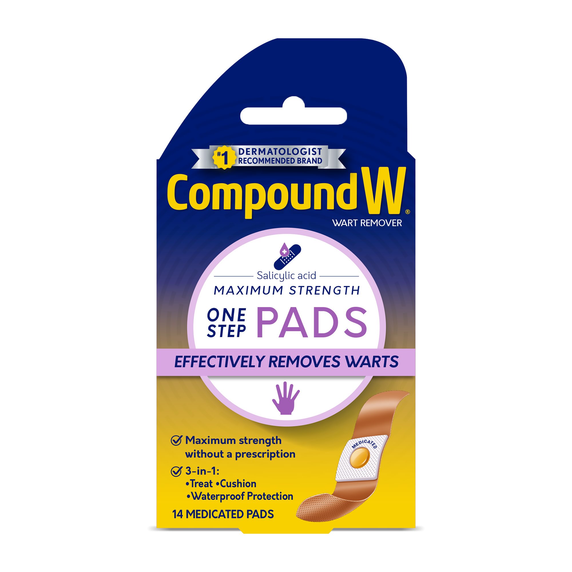 compound w wart remover pads how to use