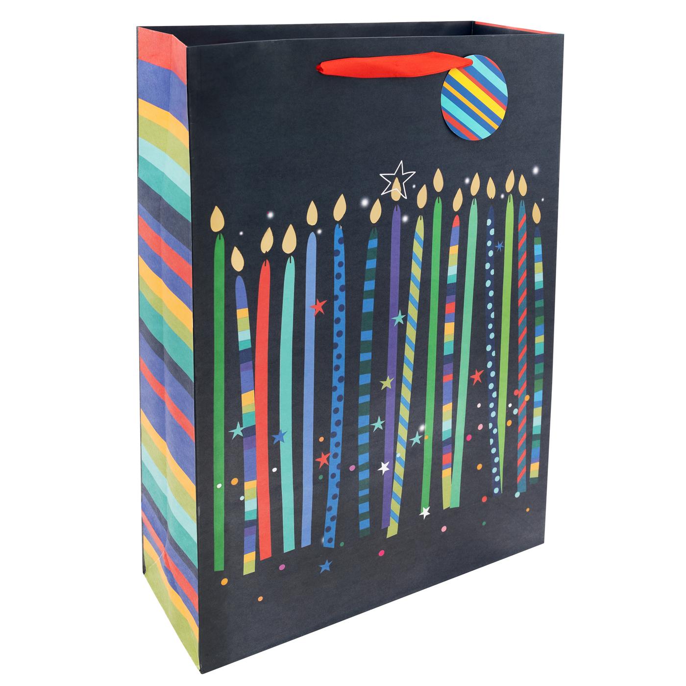 IG Design Jumbo Candles Paper Gift Bag; image 2 of 2