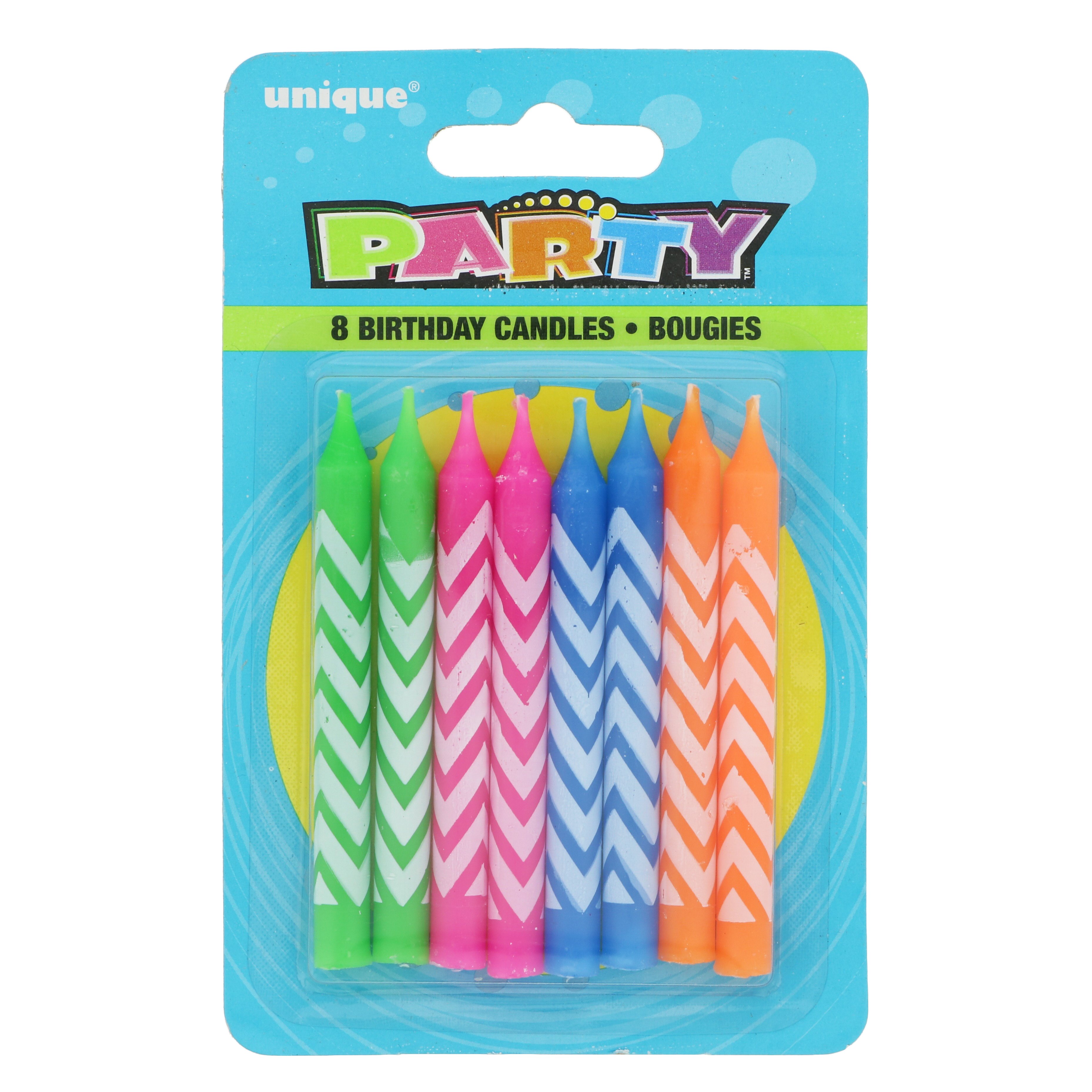 Unique Assorted Chevron Birthday Candles Shop Party Supplies at HEB