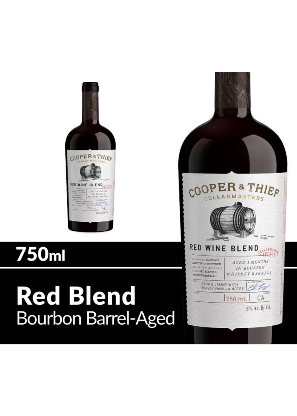 Cooper and Thief Bourbon Barrel Aged Red Blend Red Wine Bottle; image 7 of 8