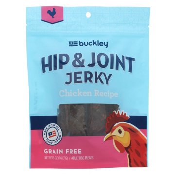 Buckley Premium Hip & Joint Chicken Jerky Dog Treats, 5 oz