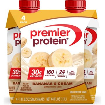 Premier Protein 30g Protein Shakes 4 pk - Bananas & Cream, 11 oz