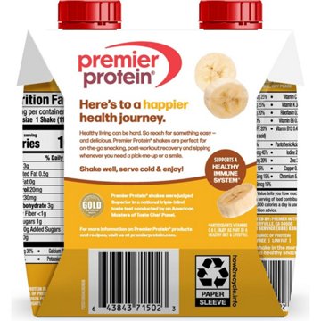 Premier Protein 30g Protein Shakes 4 pk - Bananas & Cream, 11 oz