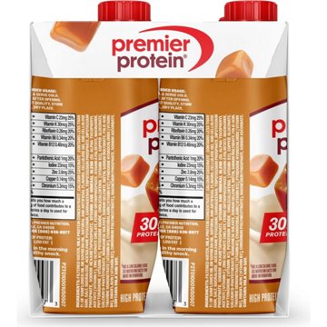 Premier Protein 30g Protein Shakes 4 pk Bottles - Caramel