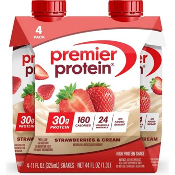 Premier Protein 30g Protein Shakes 4 pk - Strawberries & Cream, 11 oz