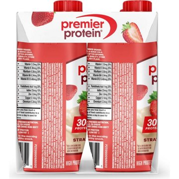 Premier Protein 30g Protein Shakes 4 pk - Strawberries & Cream, 11 oz