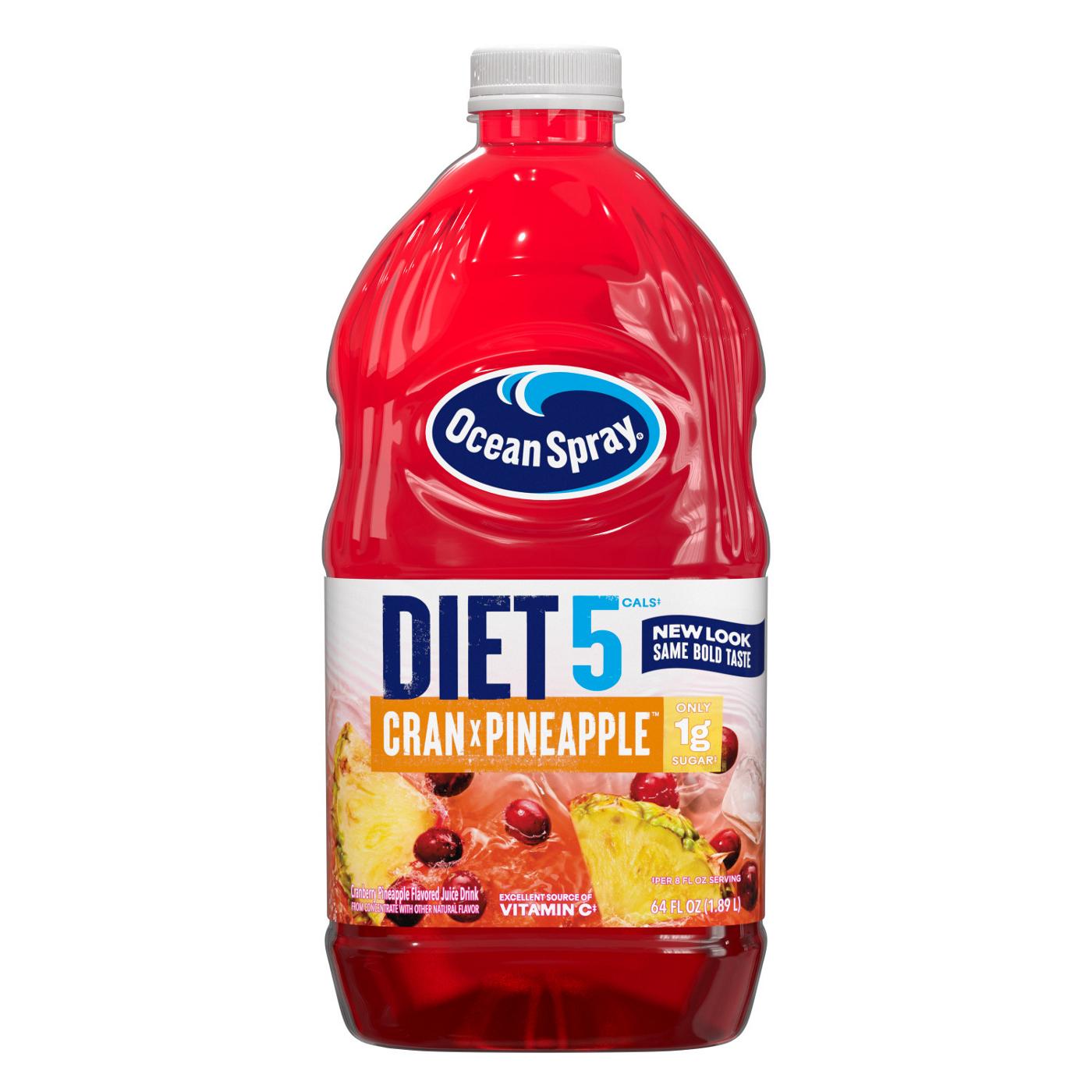 Ocean Spray Ocean Spray® Diet Cran-Pineapple™ Cranberry Pineapple Juice Drink, 64 Fl Oz Bottle; image 1 of 6
