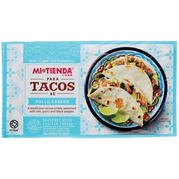 H-E-B Mi Tienda Seasoned Diced Chicken Thighs for Tacos - Pollo Casero, Avg. 1.7 lbs