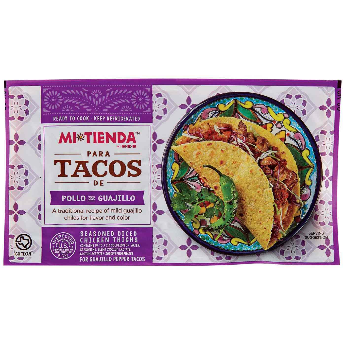 HEB Mi Tienda Seasoned Diced Chicken Thighs for Tacos Pollo