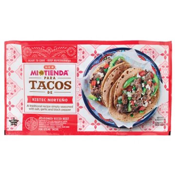 H-E-B Mi Tienda Seasoned Diced Beef for Tacos - Bistec Norteño