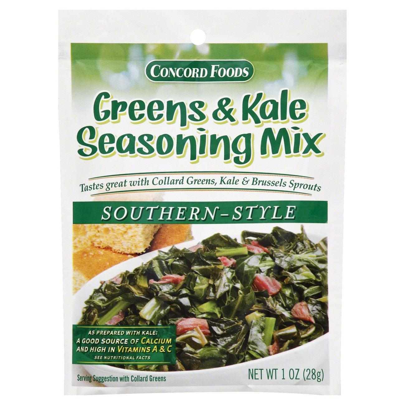 Concord Foods Greens & Kale Seasoning Mix Shop Spice mixes at HEB