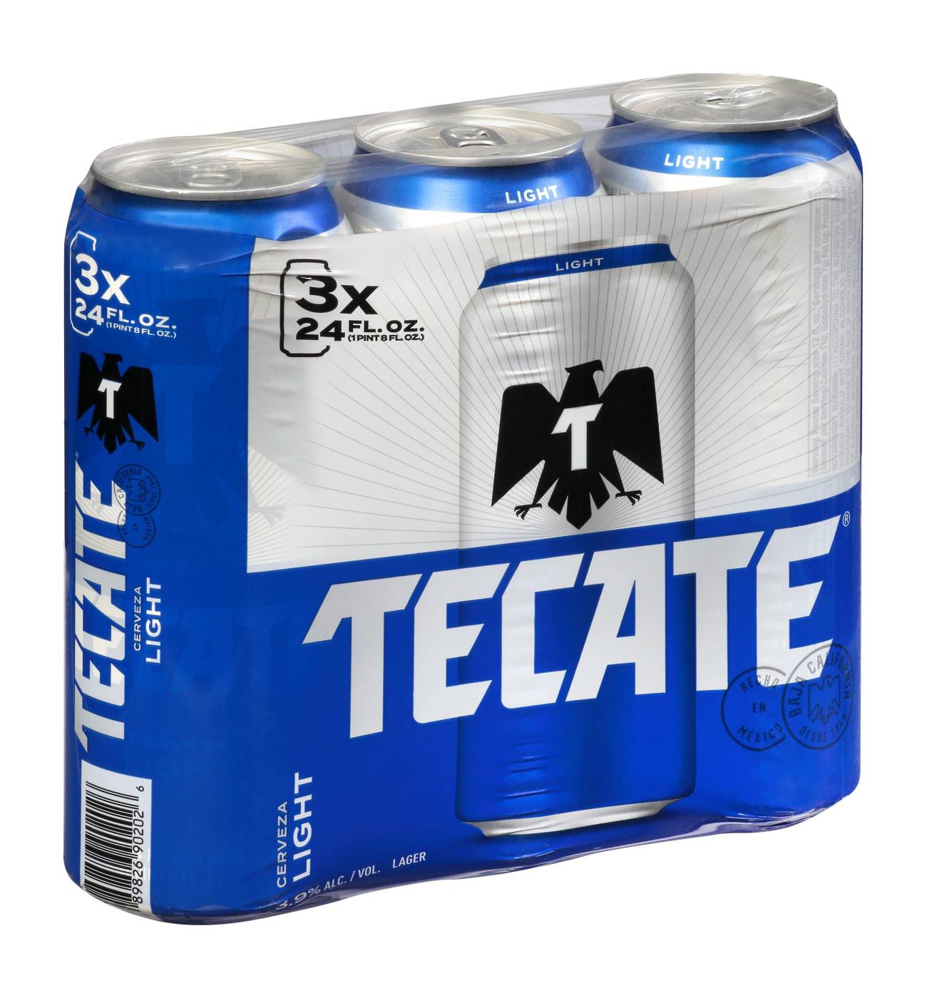 Tecate Light Beer 24 oz Cans; image 1 of 2