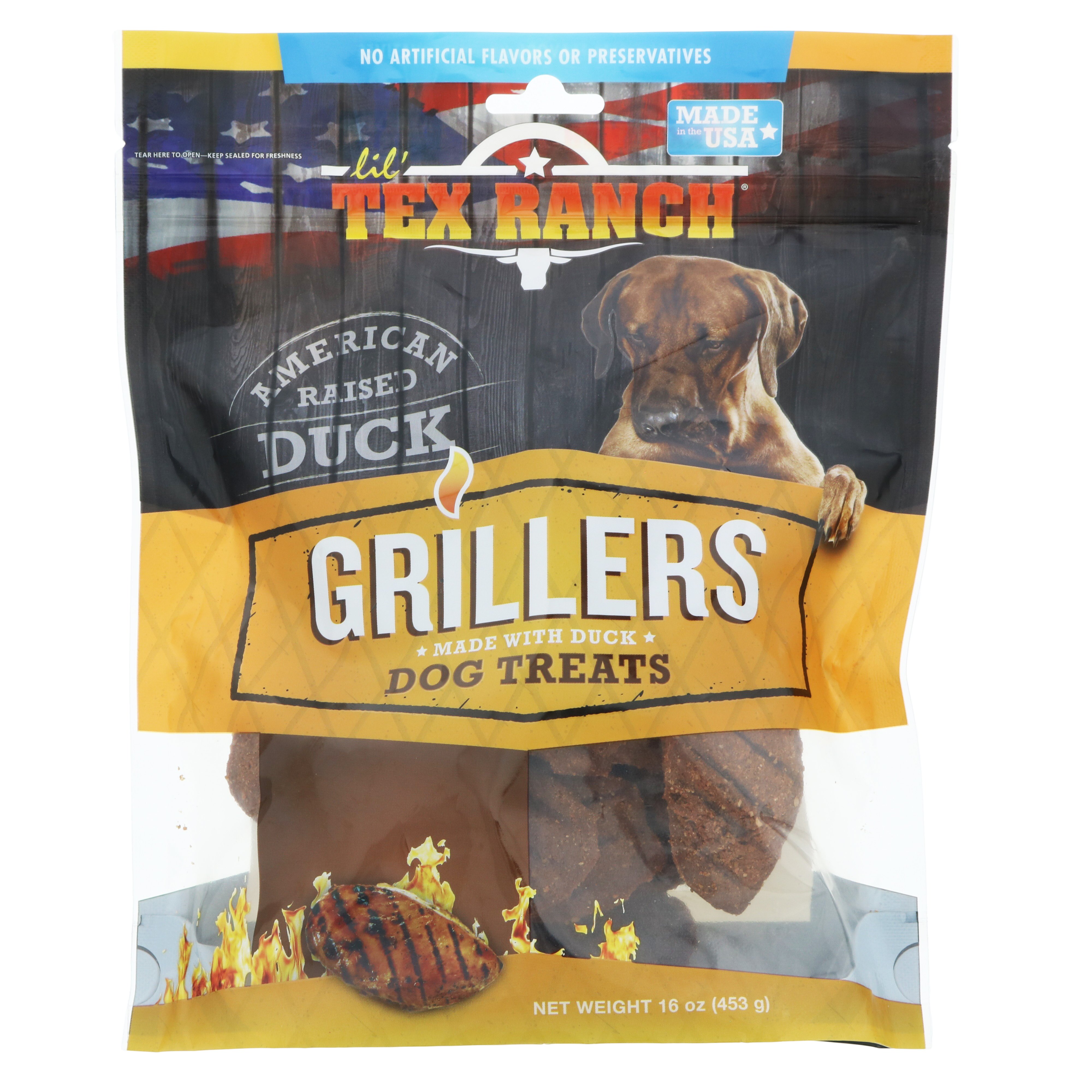 Lil' Tex Ranch Grillers Dog Treats American Raised Duck Shop Soft