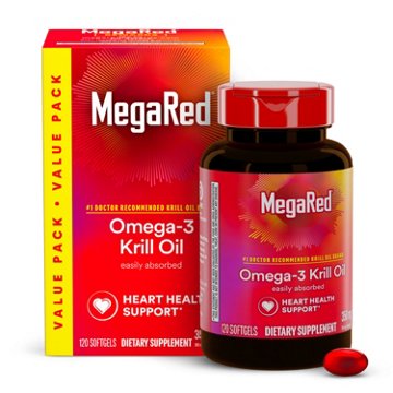 MegaRed 350mg Superior Omega-3 Krill Oil