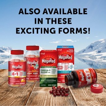 MegaRed 350mg Superior Omega-3 Krill Oil