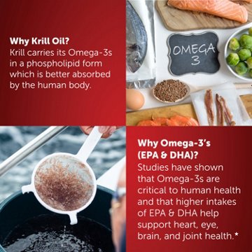 MegaRed 350mg Superior Omega-3 Krill Oil