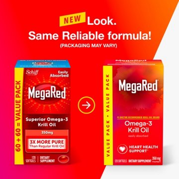 MegaRed 350mg Superior Omega-3 Krill Oil