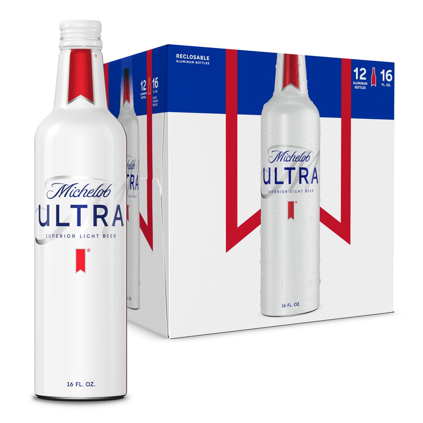 Michelob ULTRA Superior Light American Lager Beer Aluminum Bottles, 12 pack; image 1 of 7